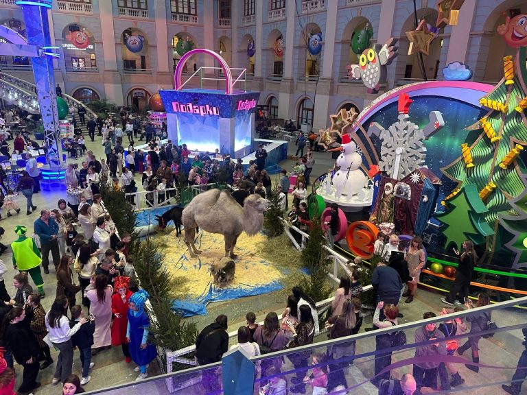 Благотворительная Рождественская ёлка в Гостином дворе